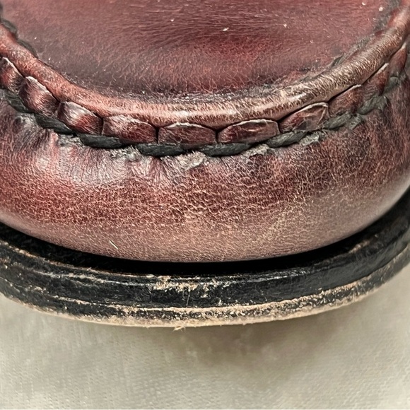 Allen Edmonds Maxfield burgundy Woven Leather Slip On Comfort Tassel Loafers 9 D main image 7
